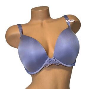 Victoria's Secret 36DDD Dream Angels Push-Up Bra Plunge Lace Lavender Underwire‎